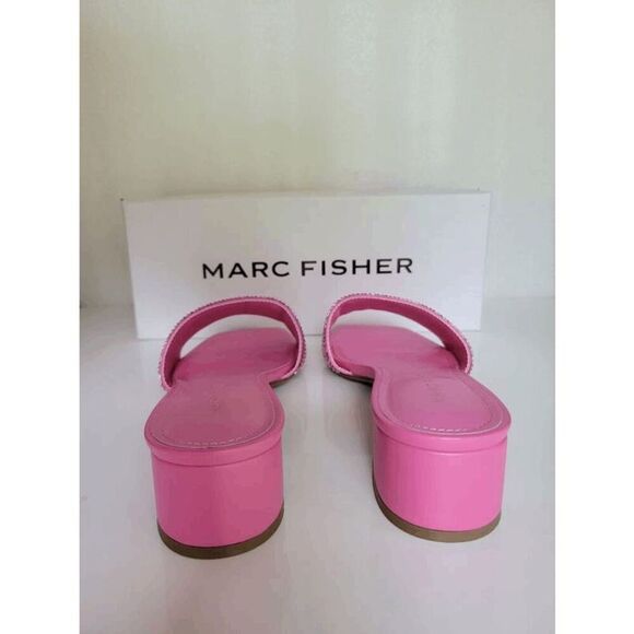 💖 MARC FISHER Casaly Embellished Pink Sandals MSRP $99 SIZE 6,5 NEW IN BOX - Picture 4 of 16